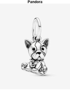 Pandora Bulldog Puppy Charm
